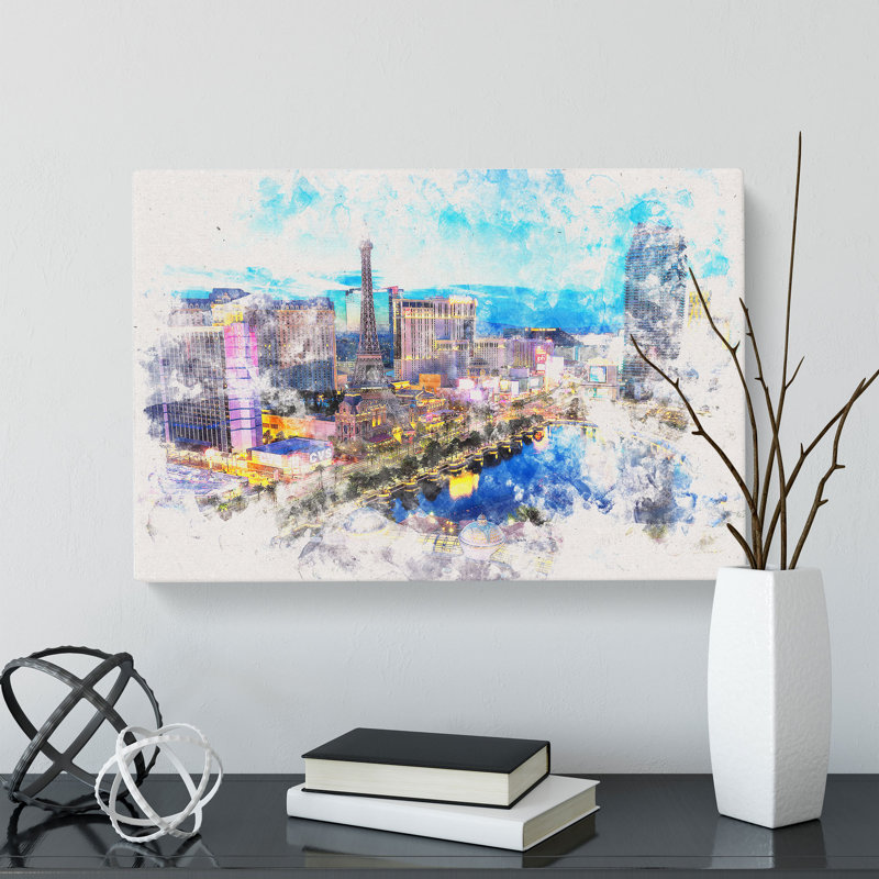 The Las Vegas Strip - Wrapped Canvas, 60cm H x 91cm W x 3cm D