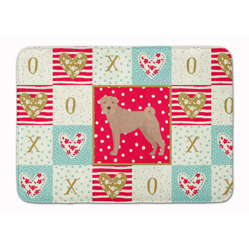 Tapis de cuisine en mousse mémoire love Shanaya, Shar Pei