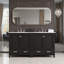 Meuble-lavabo moderne de 60 po - Portes à fermeture douce, étanches et tablettes intégrées?-1697792359