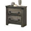 Table de chevet 1 pièce Rustic Grey