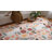 Retro Bloom Soft Floral Machine Washable Area Rug-1041877703