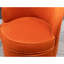 Fauteuil pivotant en velours orange - siège au design moderne et confortable