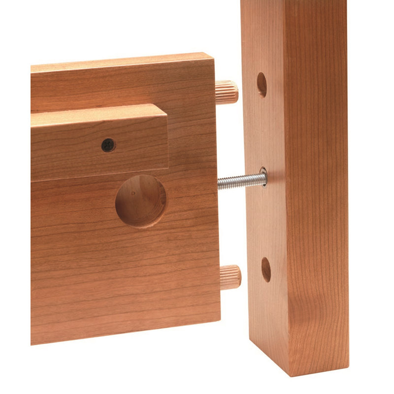 Mansfield Solid Wood Platform 2 Piece Bedroom Set, King, Natural Cherry