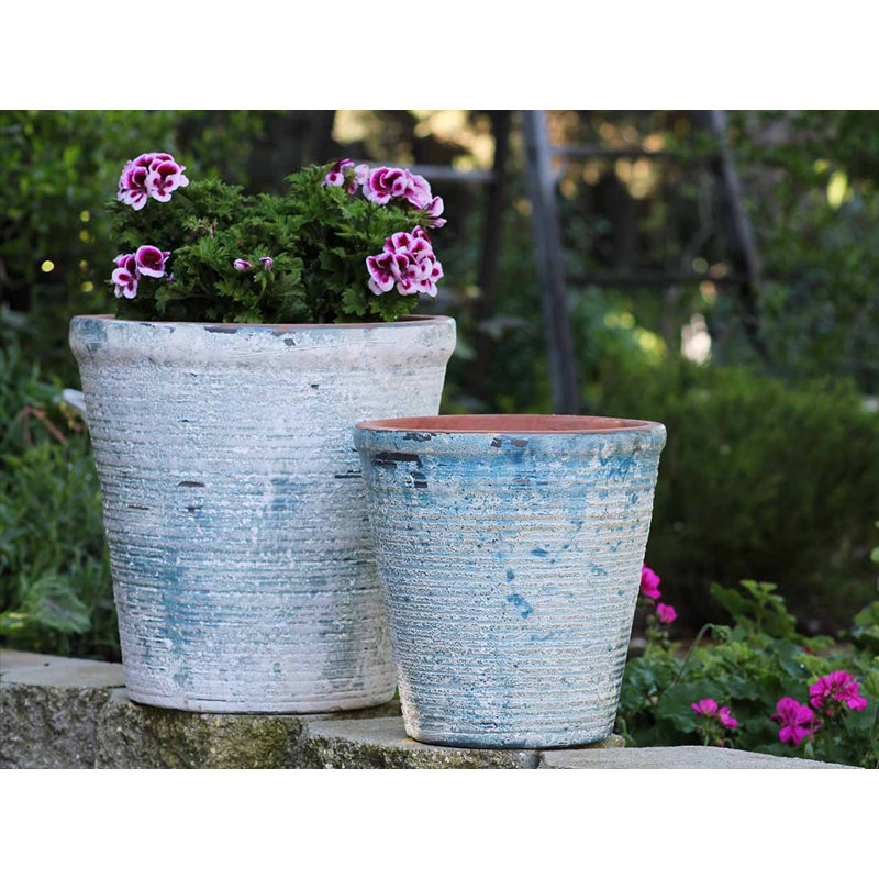 Pots anglais à culot moyen, Aegean Blue