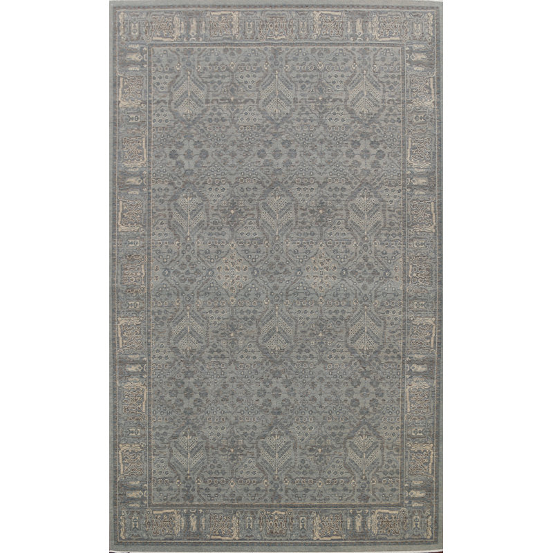 Tapis oriental en laine gris