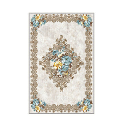 Elegant Hall Carpet, 31.5 x 78.7 inches | 100% Polyester, 0.4 inch Pile Height | Antibacterial, Non-Slip PVC Felt Dot Underside | Machine Washable, Durable Woven Design | Perfect for Entryways & Living Spaces