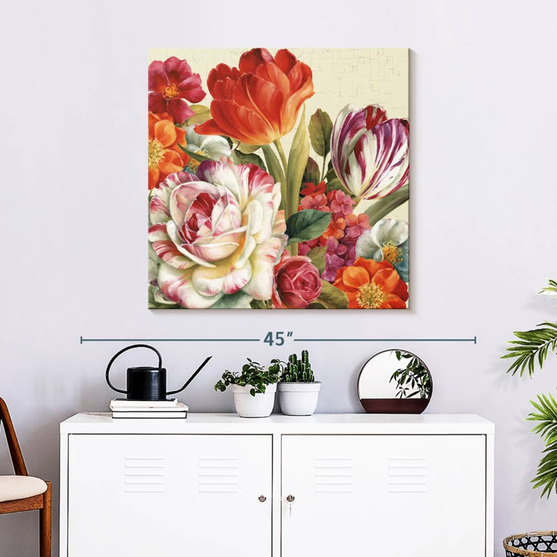 Harnek Garden View Tossed Florals, 30" H x 30" W