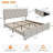 Upholstered Platform Bed Frame with Storage Drawers, Mattress Foundation with Solid Wooden Slats, No Box Spring Needed-497800266-497800272