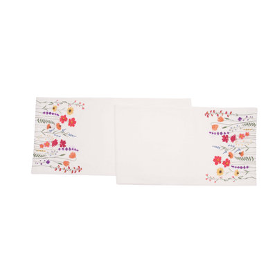 Botanical Field Woven Table Runner