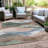Machine Washable Indoor/Outdoor Xhevrie Salmon Rug-1094713463