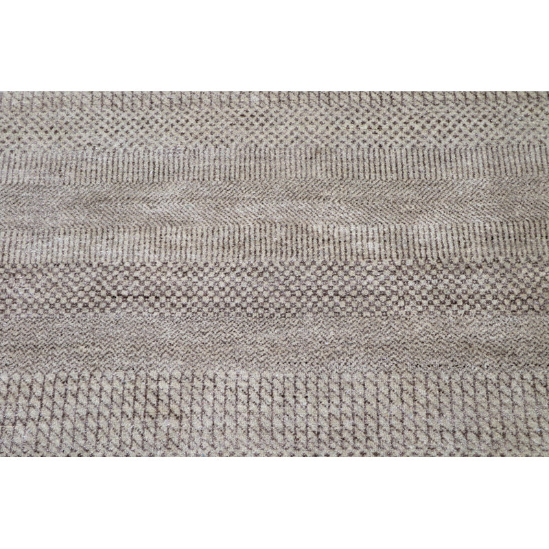 Tapis unique brun / gris 10 pi 1 po x 13 pi 9 po