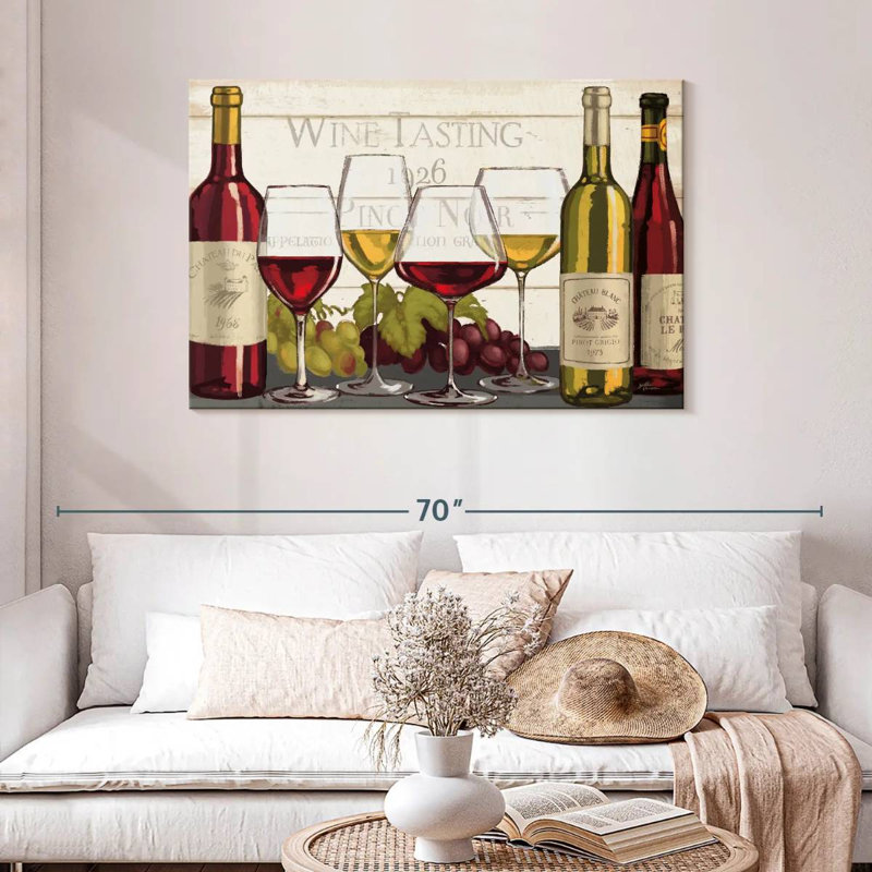 Dégustation de vin Yarlin I, H 30 po x l 45 po