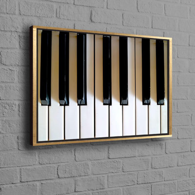 Personalized Piano Keys Canvas Wall Art Ideal for Music Lovers and Perfect Gift