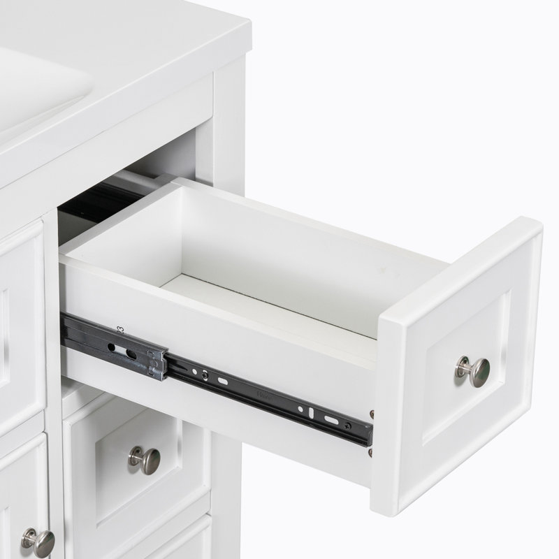 35.60'' Single Bathroom Vanity Base Only, White