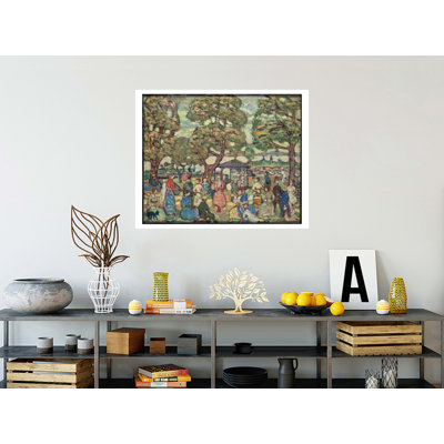 Paysage avec personnages n ° 2 par Maurice Brasil Prendergast - Estampe numérique