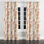 Rideaux occultants abstraits - rideau à œillets Boho Terra orange - 1 panneau-399428545-399428546