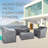 Patio Furniture Cover for 4 Piece Outdoor Furniture Set, Heavy-Duty Waterproof UV-Resistant Outdoor Furniture Cover Set,-42608855-42608849