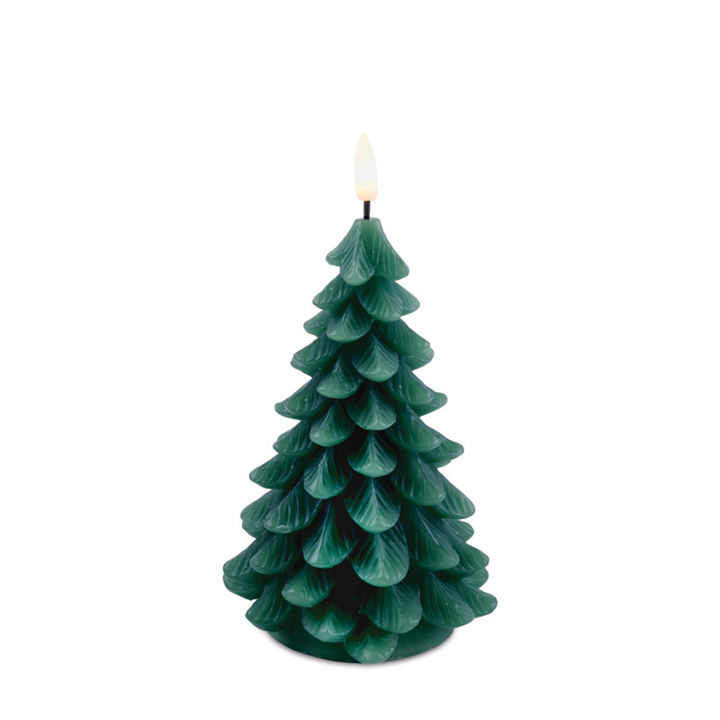 Bougie DEL pin (ensemble de 2), Vert