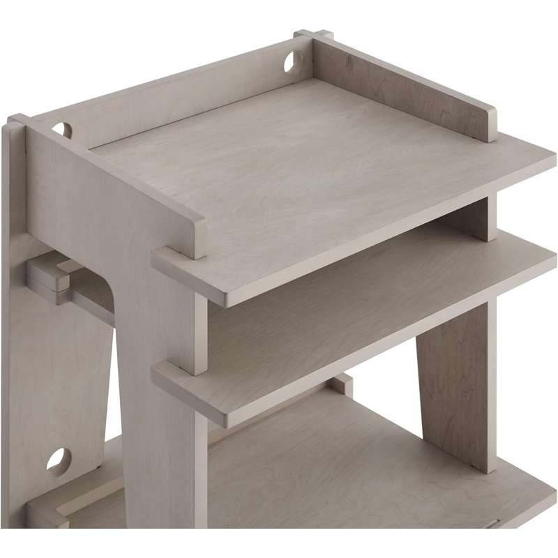 Crosley Soho Media Console With Vinyl Record Storage, Modern Turntable Stand With Adjustable Levelers And Cable Management For Home Entertainment