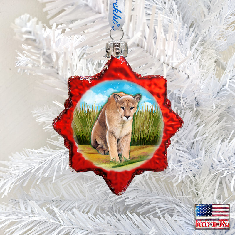 3'' Glass Holiday Shaped Ornament