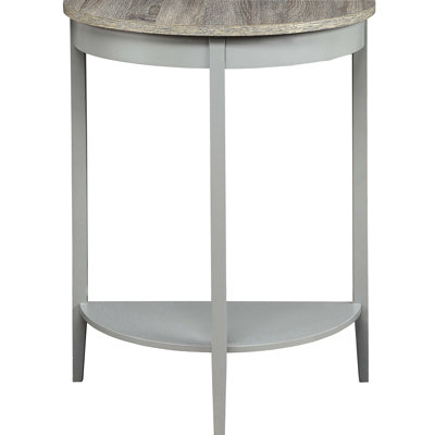 Console en bois gris et chêne pour le rangement du salon