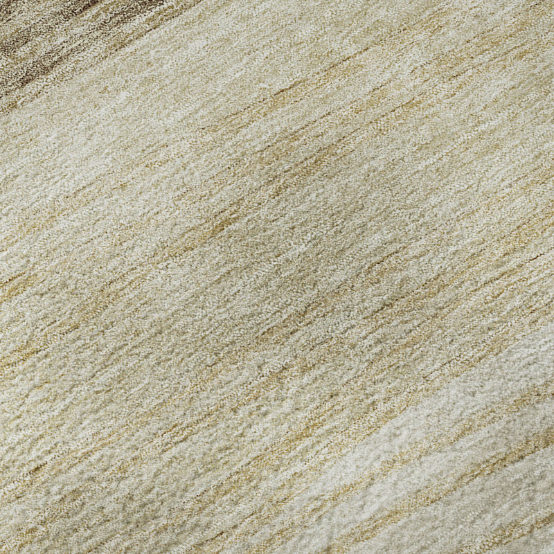 Premium Machine Washable Tweedy Beige Rug, Rectangle 2'6" x 3'10"