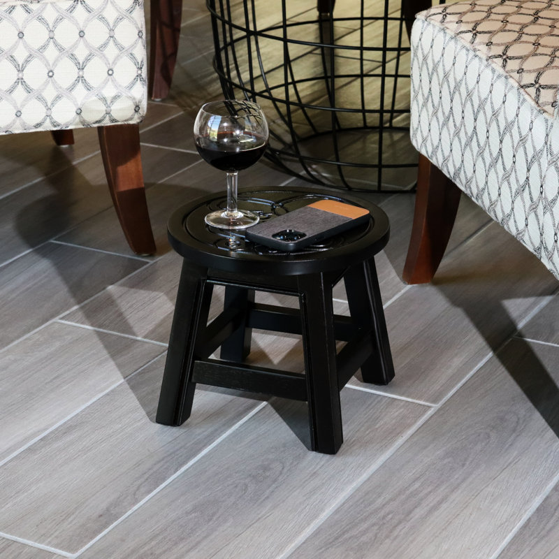 Escabeau avec thème papillon - ajoute une touche ludique à votre décor, Espresso