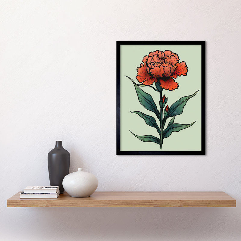Lezama Carnation - Single Picture Frame Print