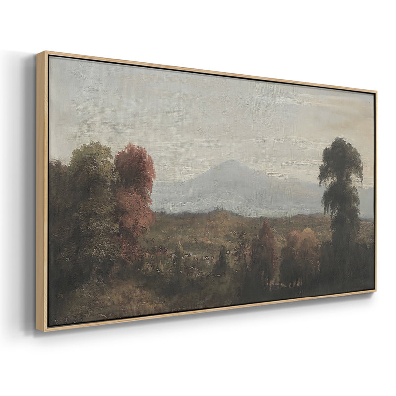 Paysage, série DC DC-XXV, toile tendue avec châssis, prête à être accrochée, H 21 po x l 41 po, Naturel