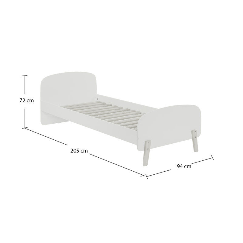 Kiddy European Single (90 x 200cm) Bed Frames by Vipack, Mint