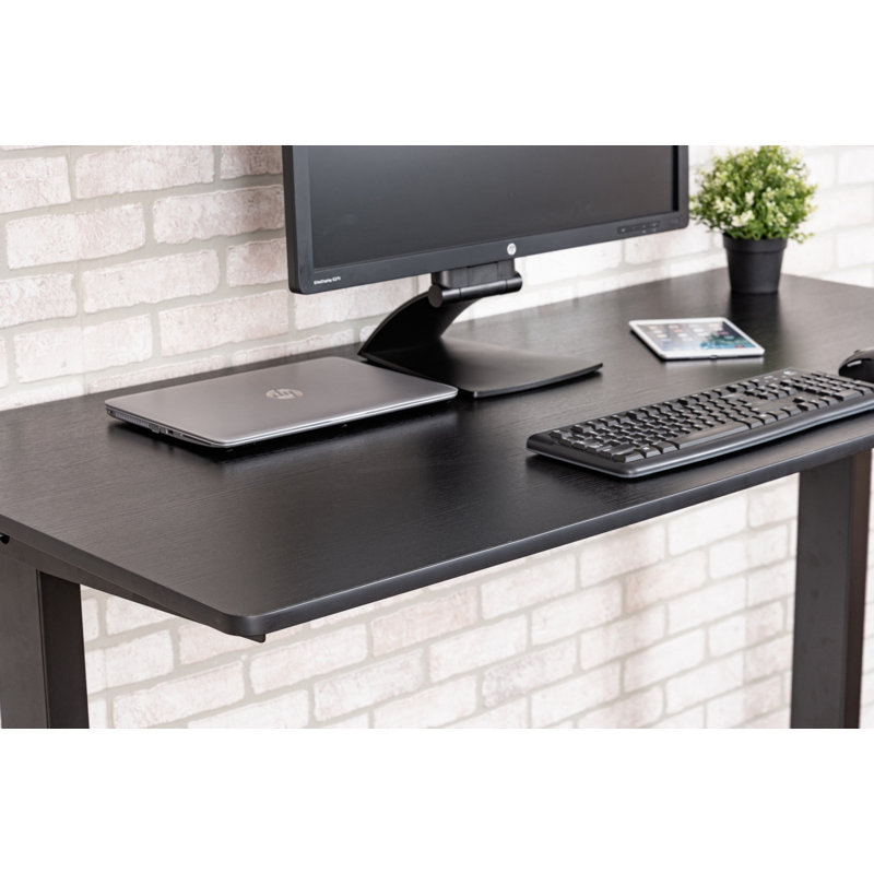 Bureau debout à hauteur ajustable Belvedere, l 59 po x P 29,5 po, Chêne noir / noir
