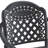 Cast Aluminum Patio Dining Chair 6PCS With Black Frame And Red Cushions (Same As:W1710S00508)-465499261