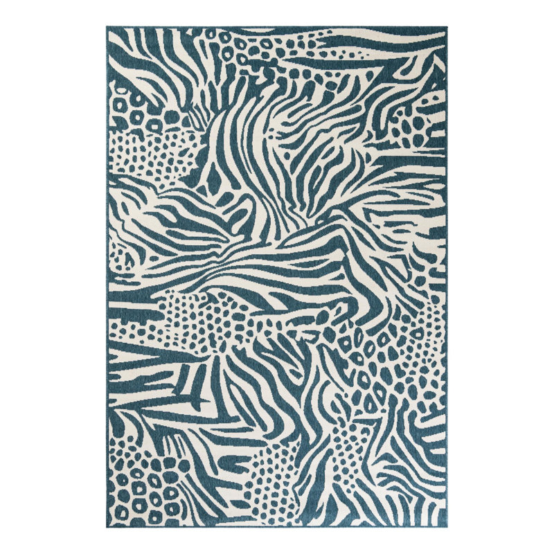 Gurjot Indoor/Outdoor Area Rug, Rectangle 6'1" x 9'