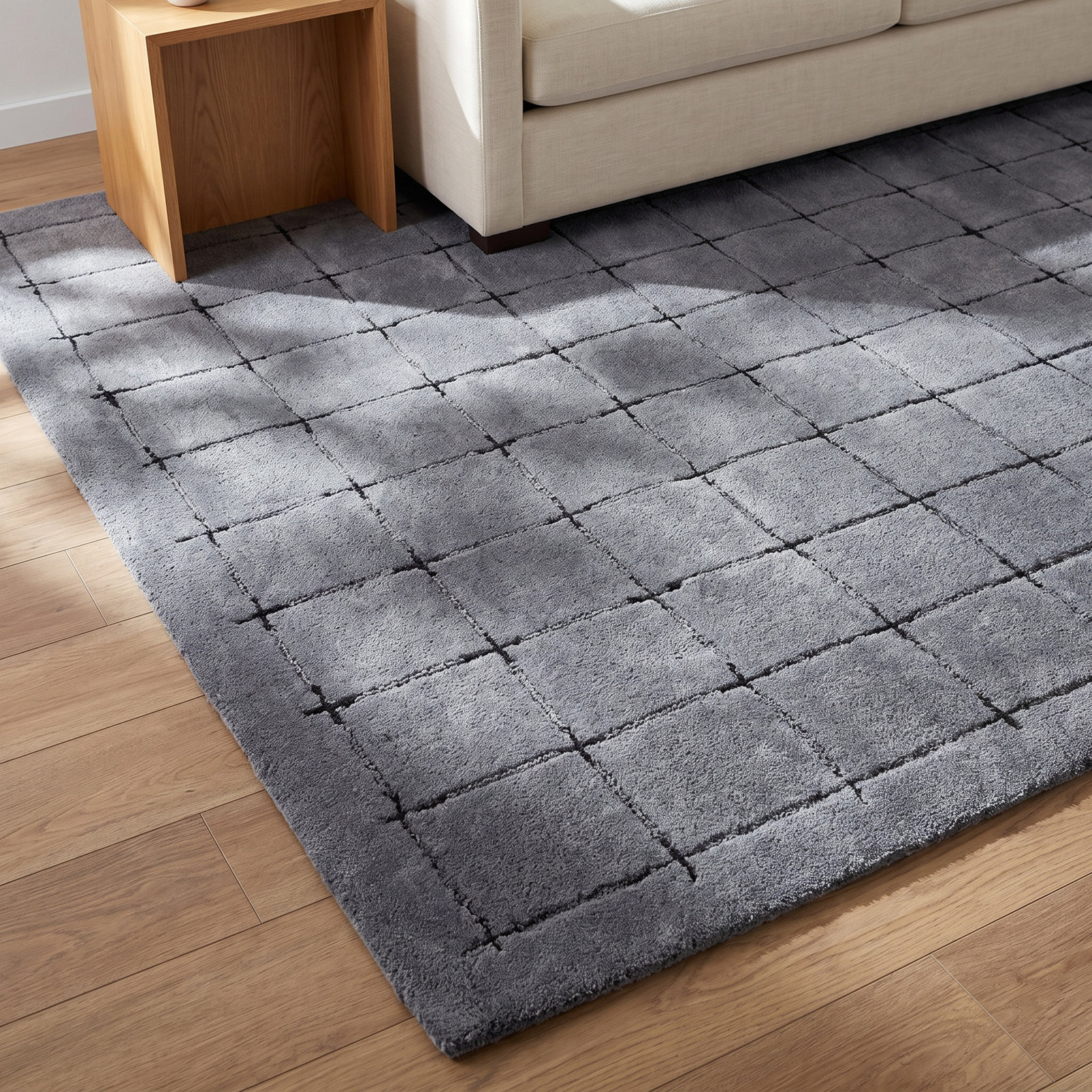 Mallory Hand-Woven Blue Rug, Rectangle 8' x 10'