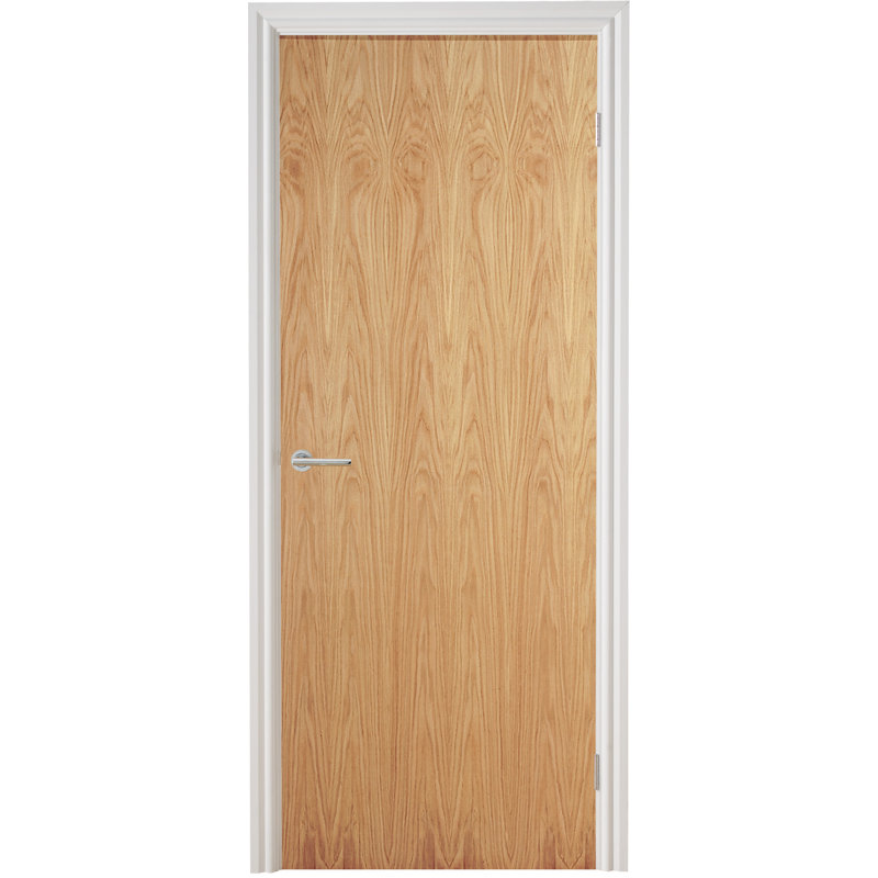  Solid Oak Fire Door Lacquered, 198.1 cm H x 92.6 cm W x 44 cm D