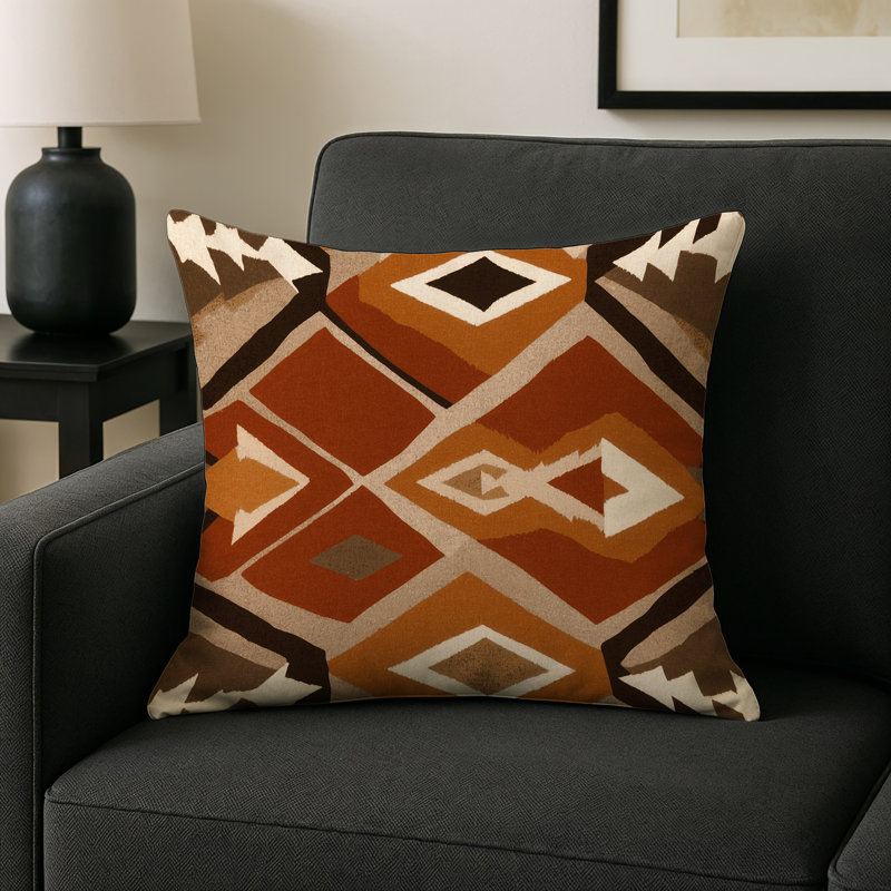 Tribal Flow Indoor And Outdoor Throw Pillow, Square 20"