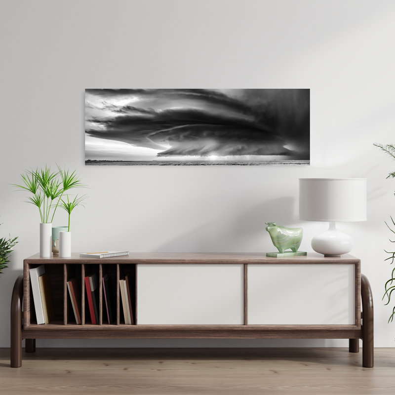 Dramatic Storm Over Field by Rob Darby - Wrapped Canvas Panoramic Print, 91.44 cm H x 30.48 cm W
