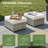 Ignatz 10 - Piece Patio Furniture Set With Cushions-57155672