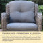 Chaise longue d'extérieur pivotante en osier de qualité supérieure Linkwood, coussins inclus-804958420