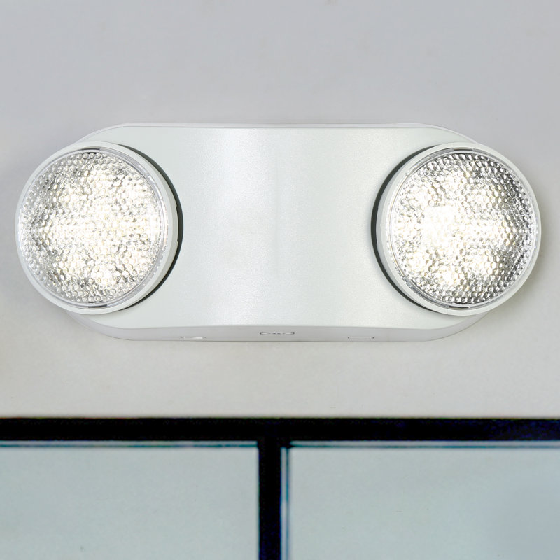 Éclairage d'urgence à 2 lumières DEL