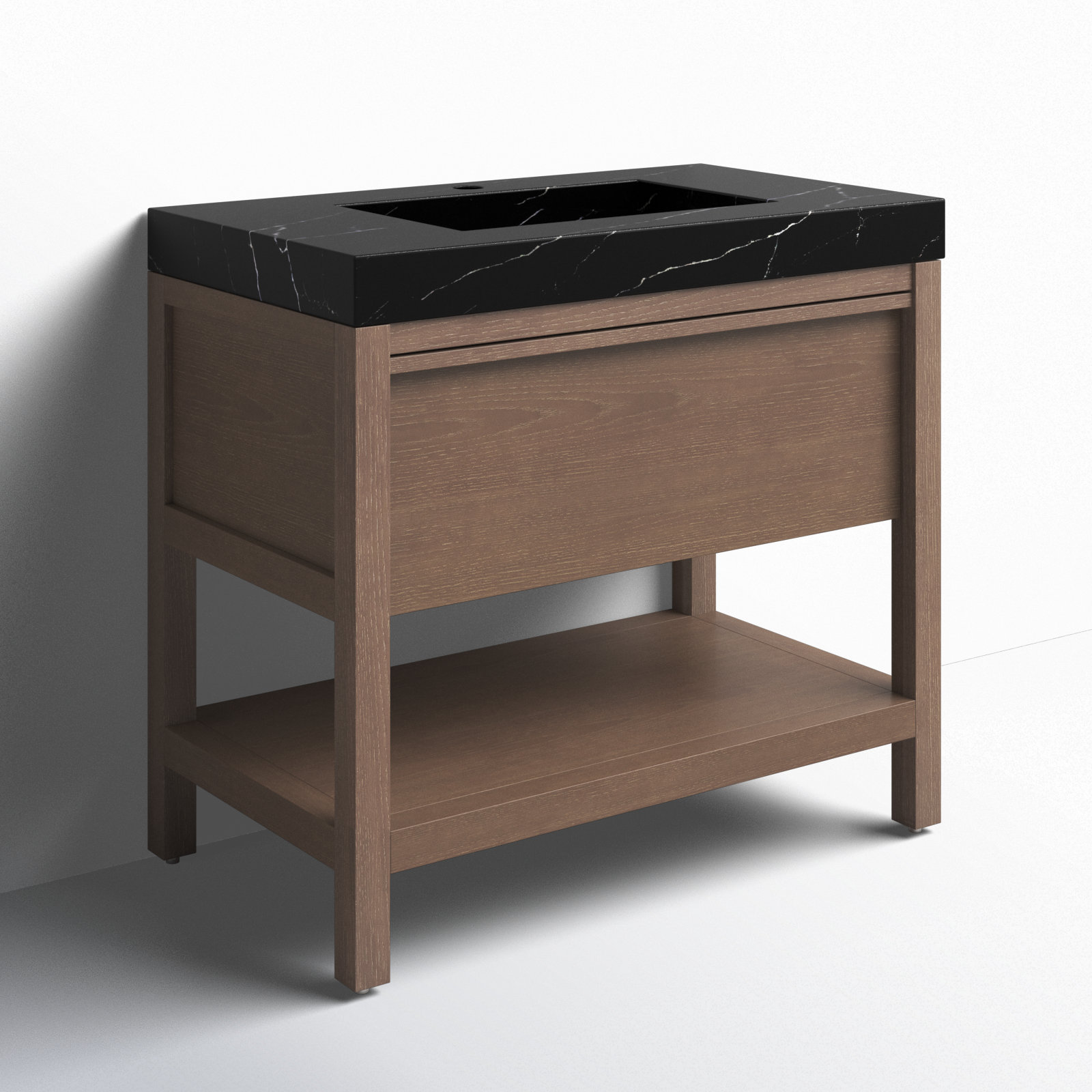 Ariane 36" Cedar Single Bathroom Vanity, Chestnut Oak