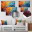 Décoration murale en métal coloré à mosaïques colorées II-1066012609