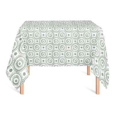 Boho Circles Blue 4 Tablecloth