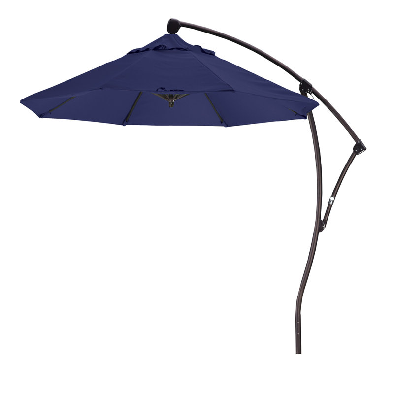 Parasol de marché 9 'Cantilever, Toile bleu marine Sunbrella®