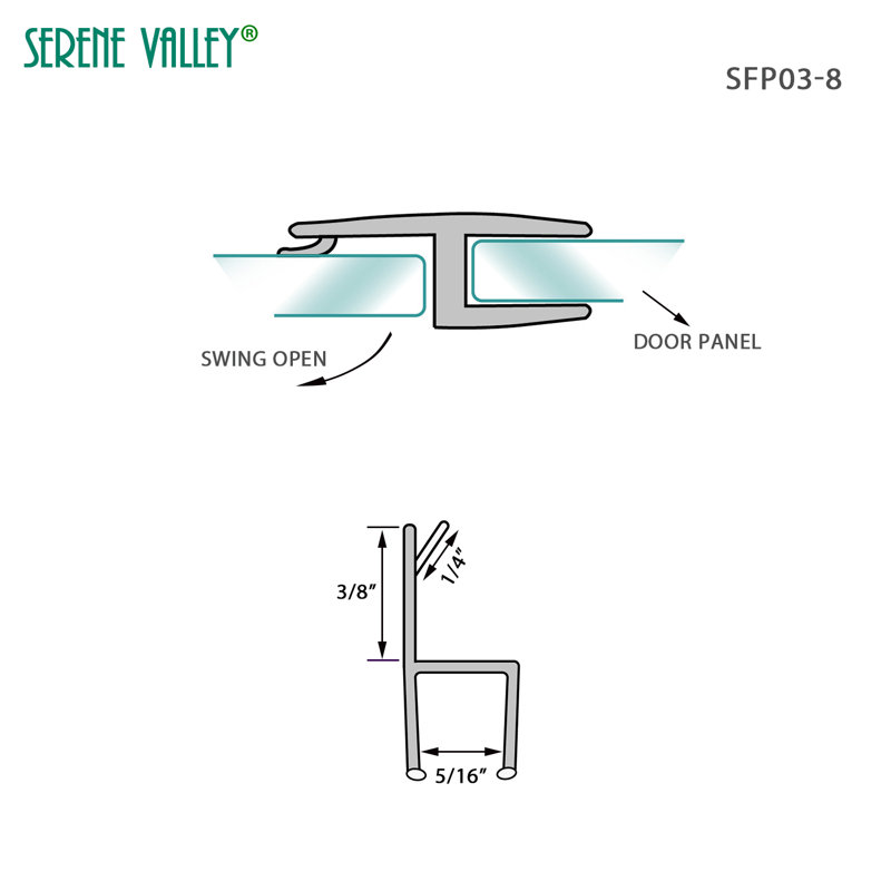 Shower Side Seal Strip Door Sweep