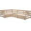 Lit simple en forme de L naturel - Rangement confortable et pratique