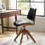Will Mid-Century Modern Rotating Lifting Office Chair With Solid Wood Legs And Bentwood Design-784602198