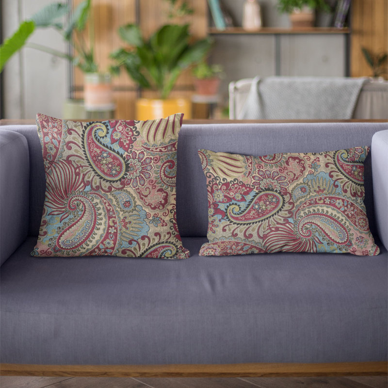 Monarch Serenade Indoor/Outdoor Pillow Cover & Insert, 24" x 24", Floor Pillow