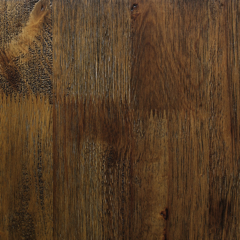 Table de salle à manger rectangulaire à hauteur de comptoir rustique brun doré - bois franc massif, variations naturelles, bois de style traditionnel, aspect noueux, fonctionnalité moderne