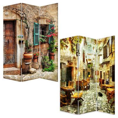48'' W x 72'' H 3 - Panel Solid Wood Folding Room Divider